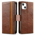thumbnail image 2 of Dteck for iPhone 15 Plus Wallet Case, Shockproof Magnetic PU Leather Flip Folio with Card Holders RFID Blocking Kickstand Anti-Scratch TPU Inner Shell Phone Case, darkbrown, 2 of 8
