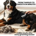 thumbnail image 3 of UYGDUY-Poodle Pet Dog Combs for Grooming Matting - Metal Comb for Dogs with Long & Short Stainless Steel Teeth - Dematting Comb for Cats to Remove Matted Hair & Knots, Black, 3 of 4