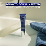 NIVEA MEN Age Defense Eye Cream, Dark Circles, Crows Feet, Puffiness, Hyaluronic Acid, 0.5 fl oz