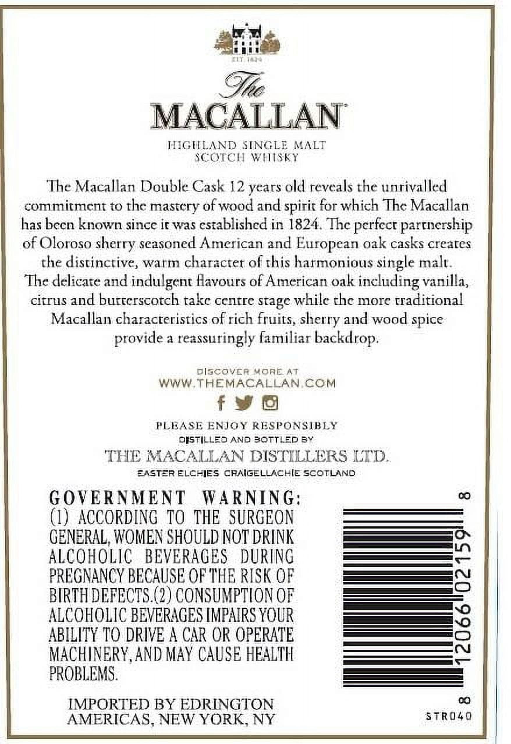 the Macallan Double Cask 12 Year Old