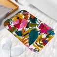 thumbnail image 6 of 1pc Floral and Bird Pattern Absorbent Non-Slip Bathroom Thickened Flannel Rug Decor,Soft,Quick Drying,Suitable For Indoor/outdoor Use,Bathrooms,Bedrooms,Kitchens,Terrace,Laundry Rooms,16"x24", 6 of 9