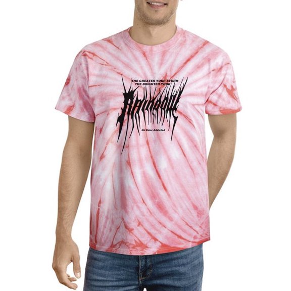 Rainbow Heavy Metal Style Tie Dye Cyclone Men -Image by Shutterstock, Male Small