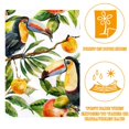 thumbnail image 2 of Colorful Toucan Birds and Tropical Fruit Plants Welcome Garden Flags, 12 x 18 Inch Double Sided Outdoor Yard Flags Waterproof For Home Outside Patio Lawn Porch, 2 of 6