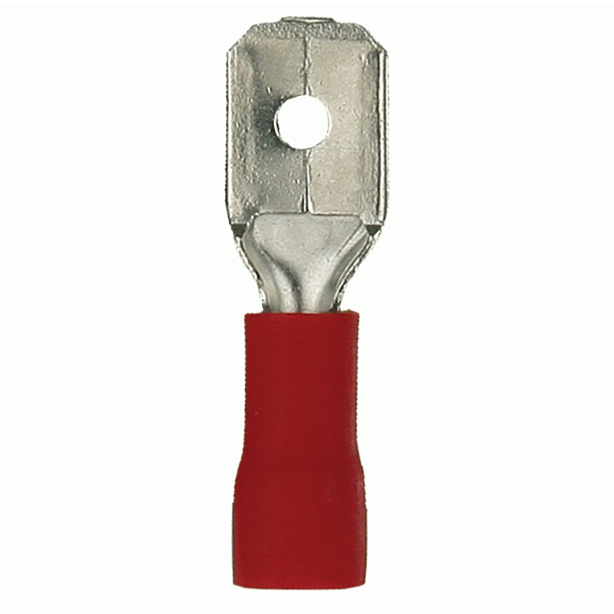 Q.D MALE VINYL RED 22-18GA - 100PK