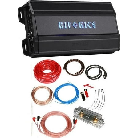 Hifonics ZD-1950.1D 1950W Peak Class D Zeus Monoblock Car Amplifier   0 Gauge Amp Kit