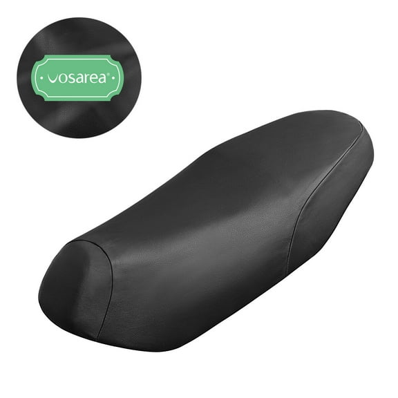 DRAFIDEEP Black Saddle Cover 1Set Ergonomic Support Motorcycle Seat Pads Shock Absorption
