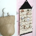 thumbnail image 4 of Linyer Christmas Advent Calendar Canvas Door 24 Pockets Candies Coins Organizer Bedroom Wall Pocket Sundries Storage Decoration, 4 of 8