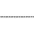 thumbnail image 2 of Auriga Fine Jewelry 14K White Gold 3.5mm Diamond Cut Rope Chain Anklet 9inch for Women, 2 of 6