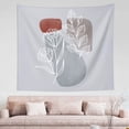 thumbnail image 1 of Bohemian Plant Gray Leaves Tapestry, Abstract Wall Decor Home Decor Bedroom Living Room Dorm Tapestry Room Wall Hanging, 60" x 51", 1 of 8