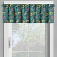 thumbnail image 2 of Ambesonne Reptile Valance Pack of 2, Bohemian Colorful Lizards, 54"X12", Multicolor, 2 of 5