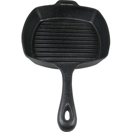 Ozark Trail 10" Square Cast Iron Griddle, Pre-Seasoned