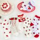 thumbnail image 2 of Calcetines bonitos de fresa para mujer, calcetines de tubo medio, estilo coreano, japonés, dulce, para niña, calcetines cortos de color blanco lechoso para la escuela, regalo para niña, 2 of 5