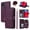 Deep Purple, variant on Furiet Argyle Wallet Case for Motorola Moto G 5G 2020 with Wrist/Shoulder Strap Card Slot Zipper Purse Luxury PU Leather Card Holder Stand Checkered Phone Cover for G5G 5 G G5 Women Girls Rose Gold