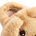 thumbnail image 6 of ABSUYY Closed Back Kids Slippers for Boys Girls,&nbsp;Khaki&nbsp;Fuzzy Plush Dog House Shoes, Non Slip Warm, Size 12.5 Little Kid, 6 of 9