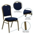 thumbnail image 2 of HERCULES Series Crown Back Stacking Banquet Chair in Burgundy Fabric - Gold Frame, 2 of 9