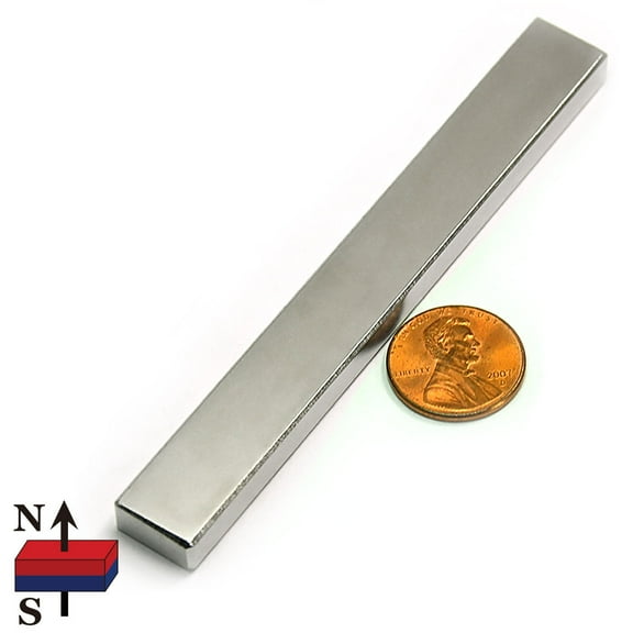 CMS Magnetics 39lbs 4"x1/2"x1/4" Neodymium Block Magnet