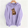 thumbnail image 5 of Molidfa Women's Realistic Cat Hoodie Cute Kitten Graphic Oversized Sweatshirt Top, 5 of 5