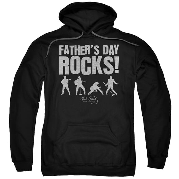 Elvis Presley - Fathers Day Rocks - Pull-Over Hoodie - Large