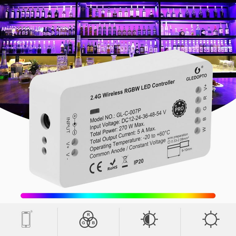ZigBee 3.0 LED Controller RGBW Strip Lightweight ZigBee LED Strip Light Controller