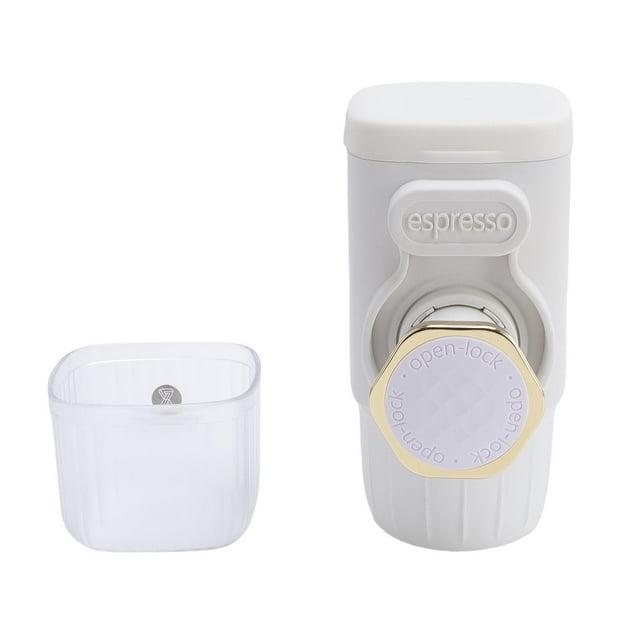 Machine à Espresso Manuelle, Machine à Café Portable Pression de 9 à 15 Bars avec Bouteille d'Eau de 100 ml pour la Maison, le Bureau, le Camping et les Voyages, Compatible avec Café Moulu et Capsules