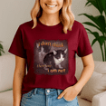 thumbnail image 4 of I Dont Think Therefore I Am Not Cat Meme Portrait Shirt, Meme Tee, Trending Tshirt, Funny Friend Gift, Quote Cute, 4 of 5