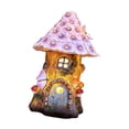 thumbnail image 4 of Accesorios de hadas de hadas Decoración de esculturas de jardín Dollhouse de champiñones Solar Luces solares Solar Hoden Garden House para balcón, 4 of 8