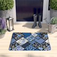 thumbnail image 2 of Pioneer Flower Floral Print Flannel Non Slip Door Rugs,Washable Door Mats Indoor,Decorative Door Mats,Dirt-Resistant and Absorbent Doormat for Entrance,Bedroom,Kitchen,Bathroom,31.5"x17", 2 of 4