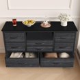 thumbnail image 3 of 8-Drawer LED TV Stand for 55" TV - Media Console with Power Outlet & 22 Light Modes, 3 of 5