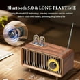 thumbnail image 6 of Retro Bluetooth Speaker, Portable FM Radio, Wireless Shortwave Radio with U Disk/TF Card/Aux Music Player Function, Retro Radio Speaker for Home, Office Decor, 6 of 7
