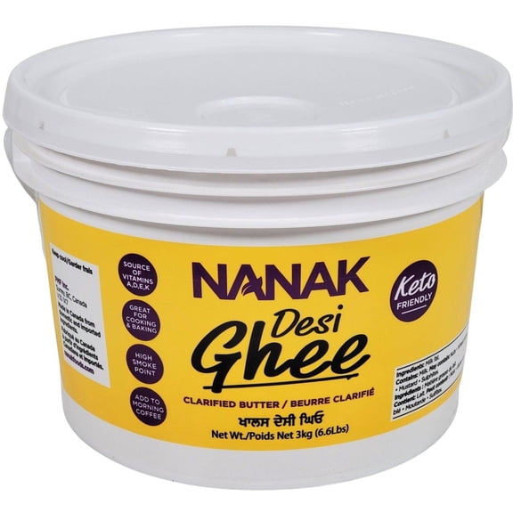 Nanak Pure Desi Ghee Clarified Butter, 3 Kg