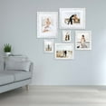 thumbnail image 2 of 5x7 Picture Frame Set of 4, High Definition Glass Distressed White Frame, 5 x 7 Wood Photo Frames for Tabletop Display and Wall Mounting, 2 of 7