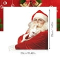 thumbnail image 3 of AuroraX Decals Decorations,Red Christmas Translucent Santa Claus Stickers for Christmas Fade Proof Outdoor Car Window Decorations, 3 of 5