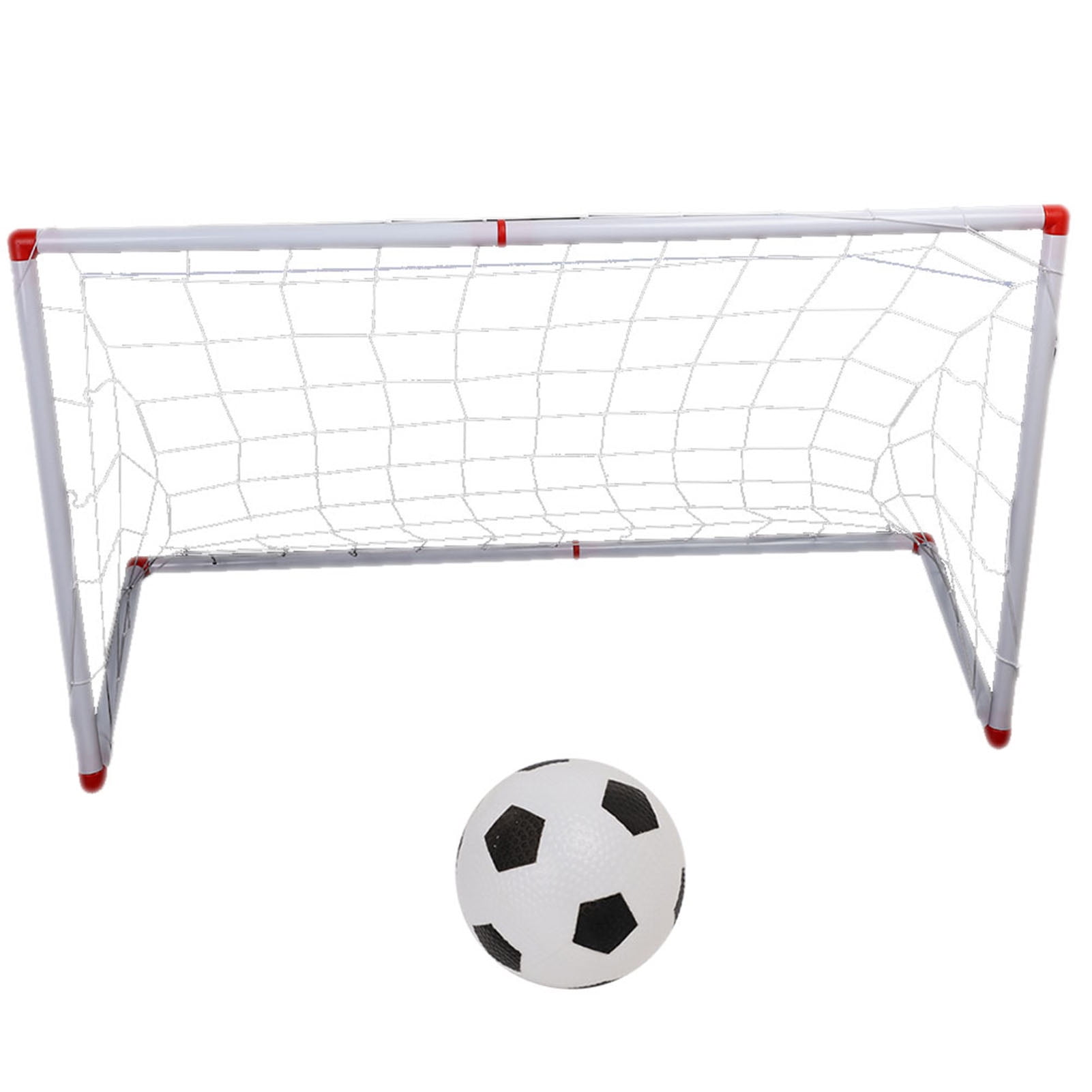 Kids Football Goal Post Indoor Outdoor Soccer Goal Post Net Ball Pump 