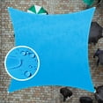 thumbnail image 1 of ColourTree 6' x 15' Custom Size Blue Rectangle Waterproof Sun Shade Sail Canopy Awning Shelter, 95% UV Blockage UV & Water Resistant, Outdoor Patio Garden Carport (We Make Custom Size), 1 of 7