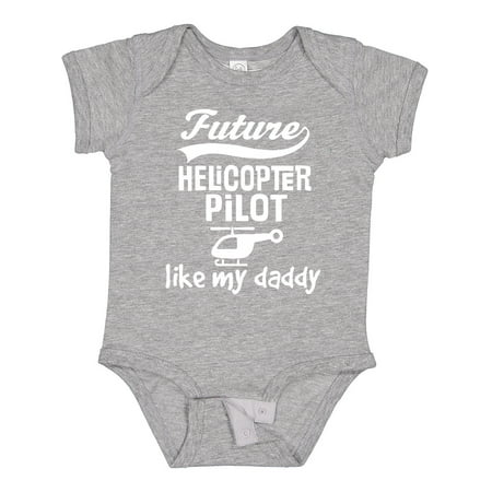 

Inktastic Future Helicopter Pilot Like Daddy Gift Baby Boy Bodysuit