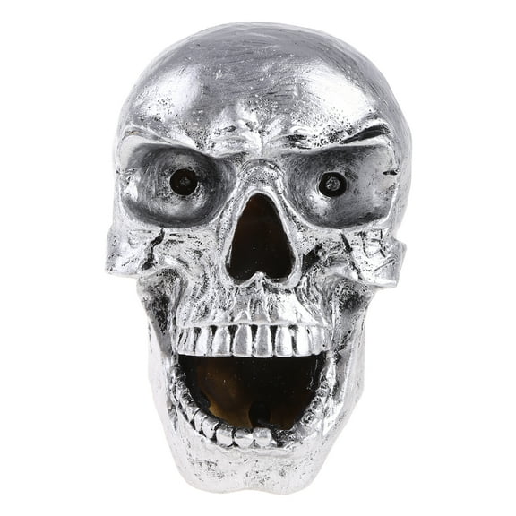 JUNTEX Halloween Decoration Light Retro Skull Shaped Headlight Spotlight for Motorcycle