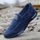 thumbnail image 2 of Zapatos De lona transpirables para Hombre, zapatillas informales, ligeras y planas, mocasines De verano, 2021, 2 of 4