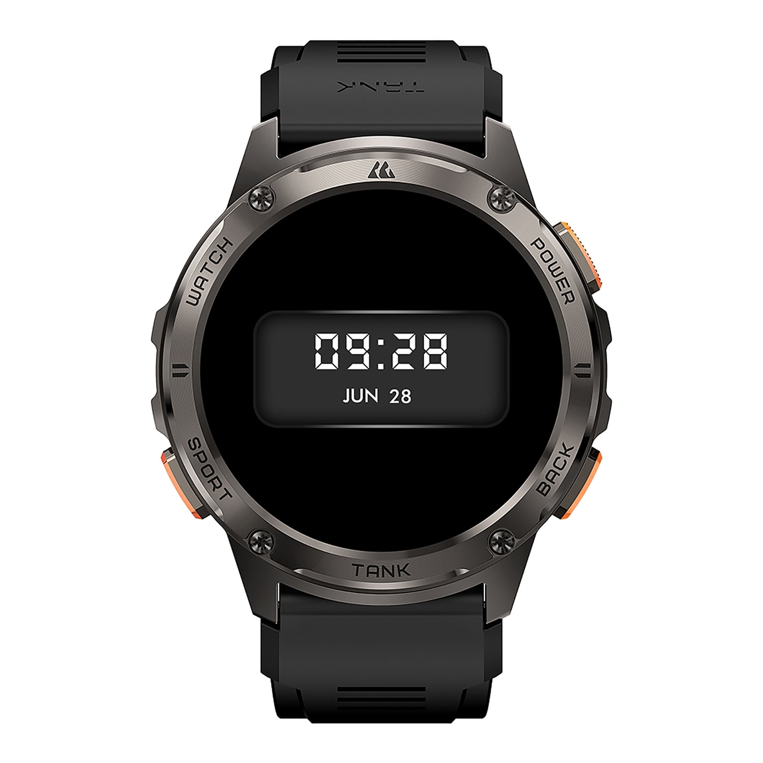 KOSPET TANK T3 1.43-In. AMOLED Smartwatch with Silicone Band (Black), P-T004-B
