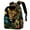 Color1, variant on Lightweight Backpack Chinese God of Wealth School Bag Travel Laptop Daypack for Men Women Casual Rucksack