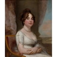 thumbnail image 2 of Gilbert Stuart 15x17 Gold Ornate Wood Frame and Double Matted Museum Art Print Titled - Elizabeth Beltzhoover Mason (C. 1803-5), 2 of 4