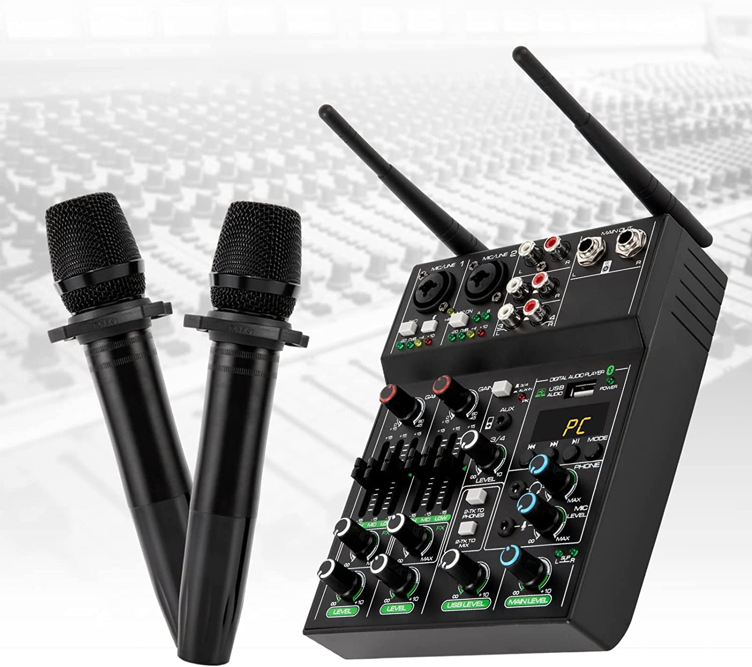 Audio Mixer with support for 4 microphones - MaestroVision - Audio & Video  Management Solutions