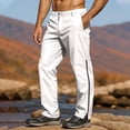 thumbnail image 5 of Men'S Hiking Cargo Pants Water Resistant Quick Dry Lightweight Fishing Camping Travel Outdoor Pants With Side Zipper, 5 of 7