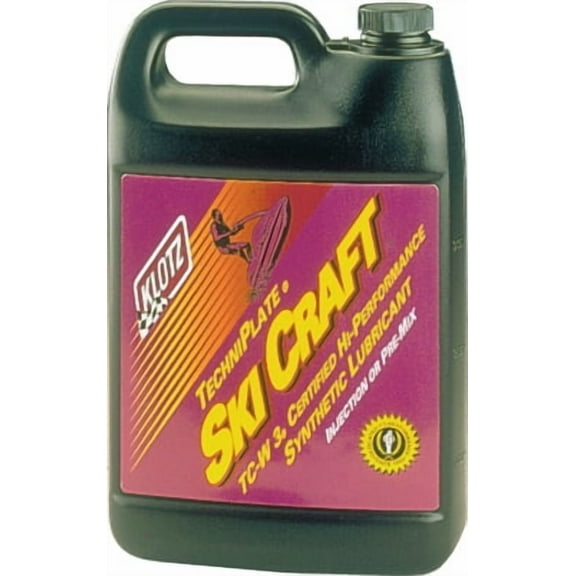 Klotz Skicraft Oil Faster Starts, Improved Throttle Response Motor Oil TC-W3, 1 Gallon