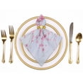 thumbnail image 2 of Werpe Pink Flowers Polyester Dinner Napkin for Dining Table Kitchen Daily Party Housewarming Farmhouse Decor Home Decor 2 PCS, 2 of 7