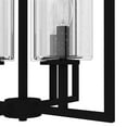 thumbnail image 4 of Hunter - Kerrison 4-light Natural Black Iron, Medium Size Pendant Light, Dimmable, Rectangle Shaped, for Bedrooms, Dining, Living Rooms - 19538, 4 of 7
