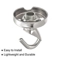 thumbnail image 4 of Unique Bargains Alloy Ceiling Hook 32mmx39mm Round Base Screws Mount Open Hooks 4 Pack, 4 of 5