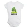 thumbnail image 2 of iDzn From Little Seeds Grow Mighty Trees Funny Rompers For Babies, Newborn Baby Unisex Bodysuits, Infant Jumpsuits, Toddler 0-12 Months Kids One-Piece Oufits (White, 0-6 Months), 2 of 5