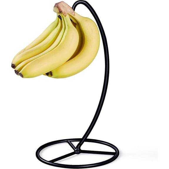 Banana Holder Stand, Banana Hanger Black-Metal Bananas Tree Hanger