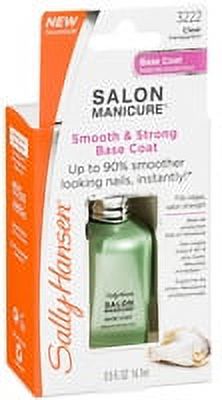 Sally Hansen Salon Manicure Smooth & Strong Base Coat, 3222 Clear, 0.5 fl oz - image 2 of 2