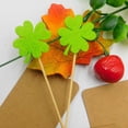 thumbnail image 6 of JoyMoreHome 10Pcs Cupcake Toppers, Glitter Four Leaf Clover Cupcake Picks, Shamrock Cupcake Toppers, Lucky One Birthday Decorations Wedding Party Cake Decorations, 6 of 9